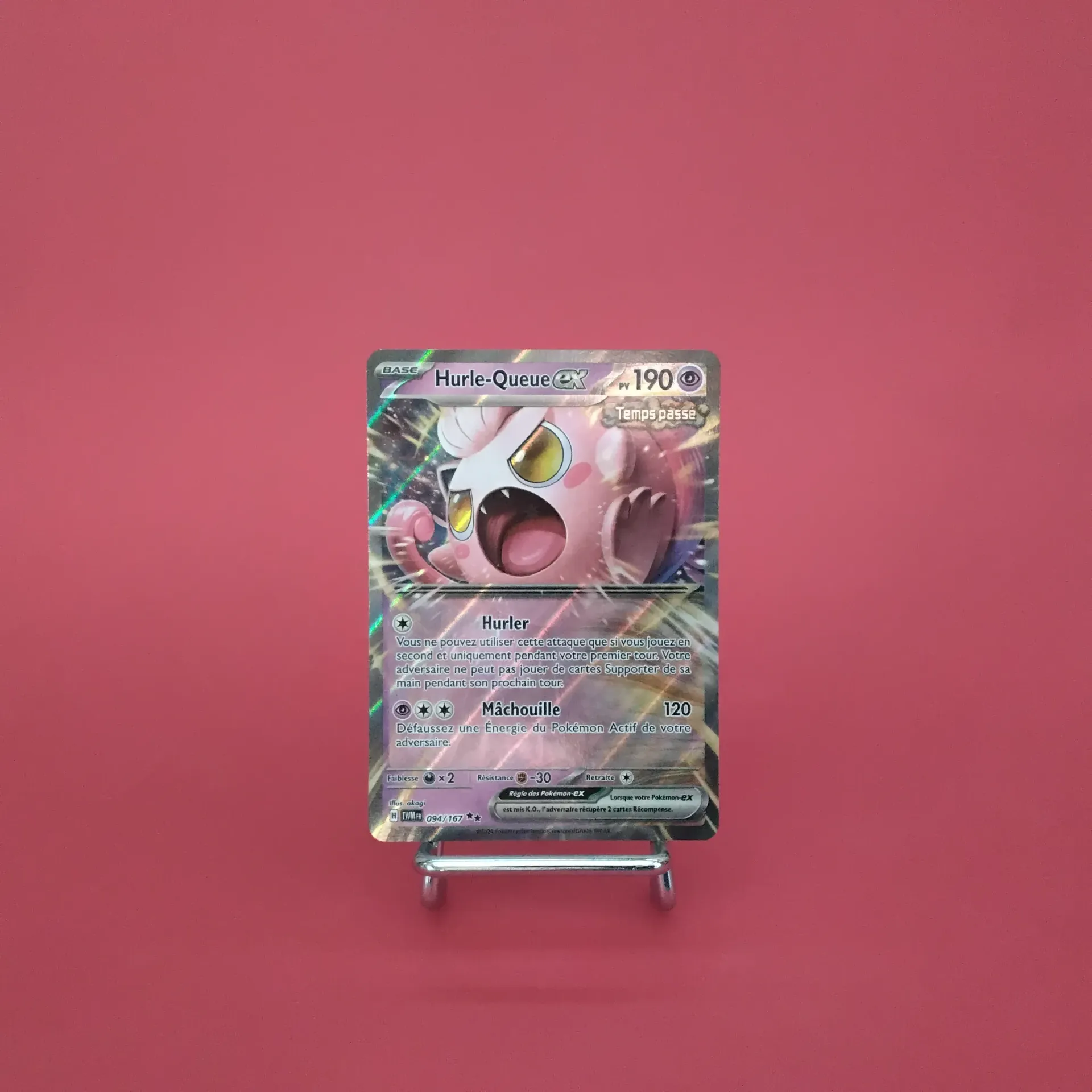 Carte Pokemon Hurle-Queue EX 094/167 - EV06 - Mascarade Crépusculaire - État Near Mint (FR)