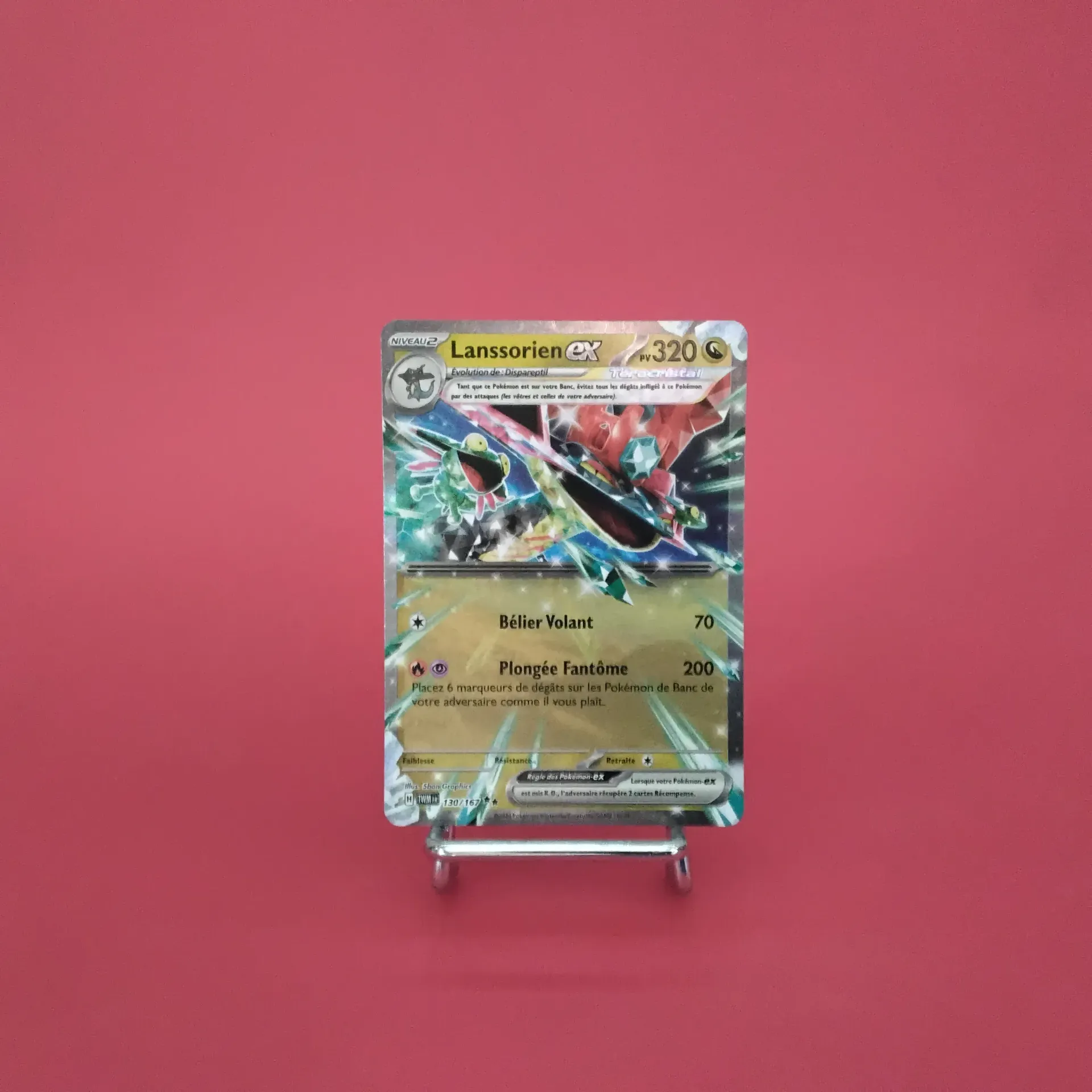 Carte Pokemon Lanssorien EX 130/167 - EV06 - Mascarade Crépusculaire - État Near Mint (FR)