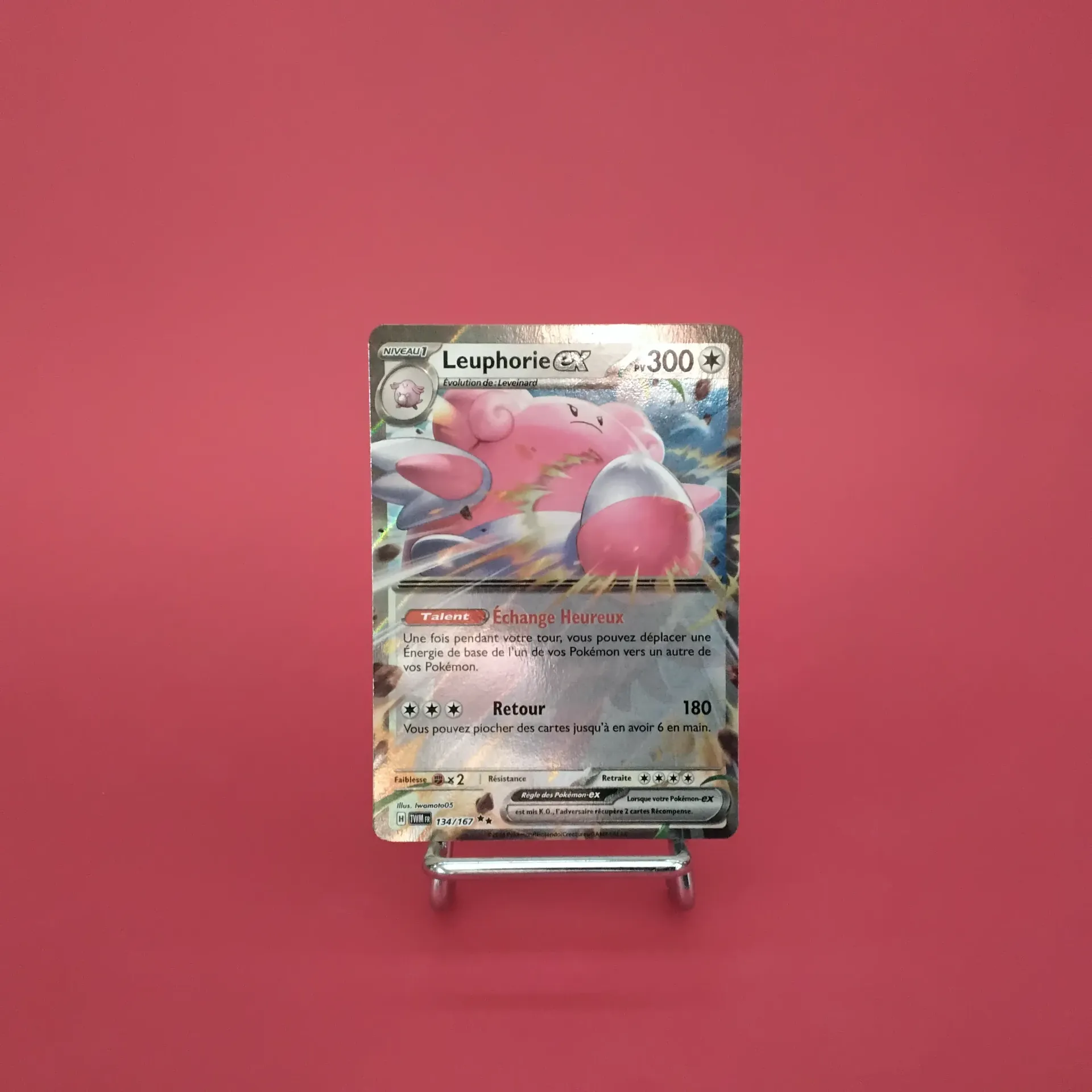 Carte Pokemon Leuphorie EX 134/167 - EV06 - Mascarade Crépusculaire - État Near Mint (FR)