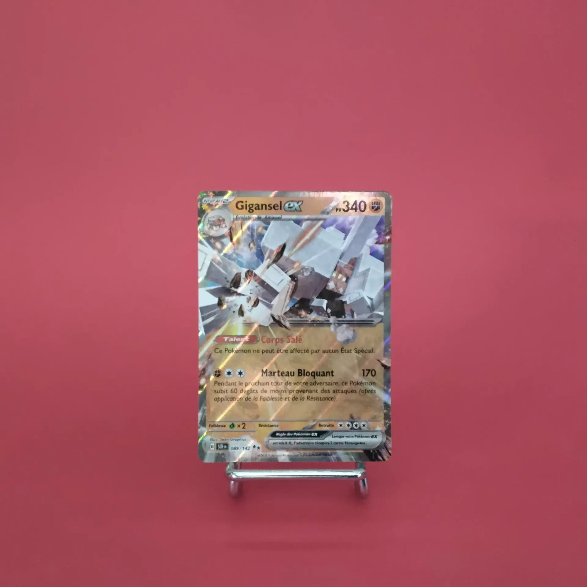 Carte Pokemon Gigansel EX 089/142 - EV07 - Couronne Stellaire - État Near Mint (FR)