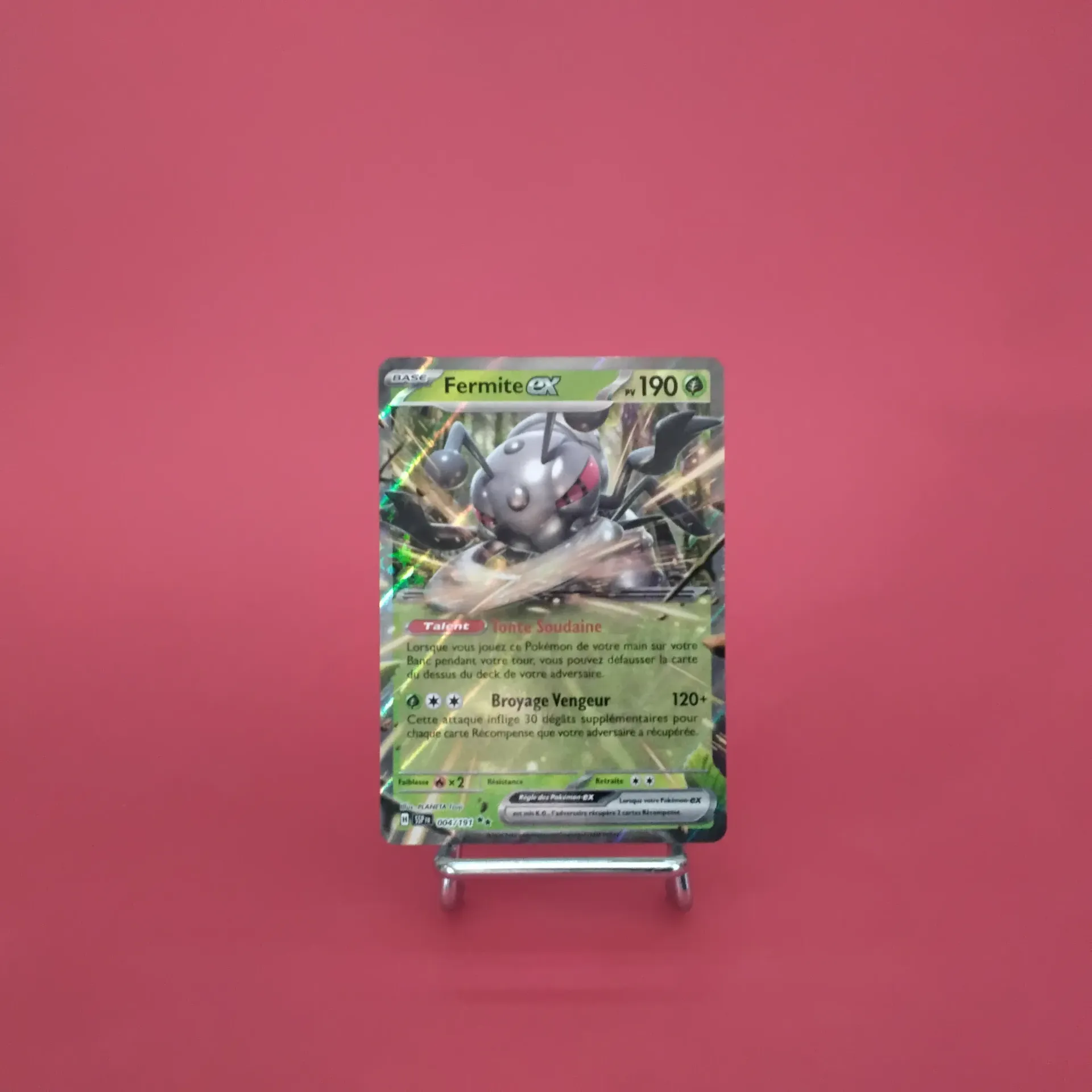 Carte Pokemon Fermite EX 004/191 - EV08 - Etincelles Déferlantes - État Near Mint (FR)