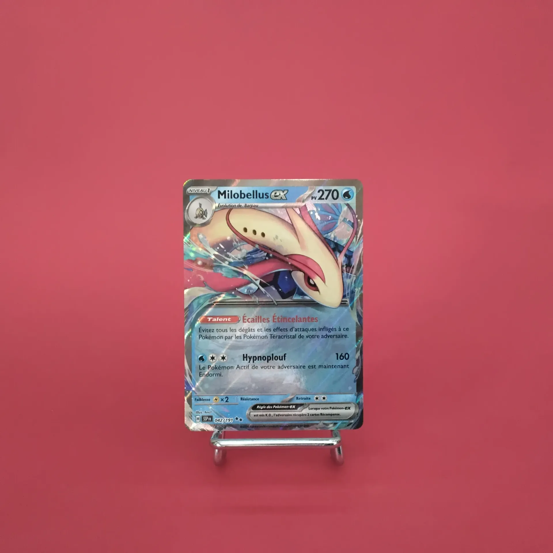Carte Pokemon Milobellus EX 042/191 - EV08 - Etincelles Déferlantes - État Near Mint (FR)