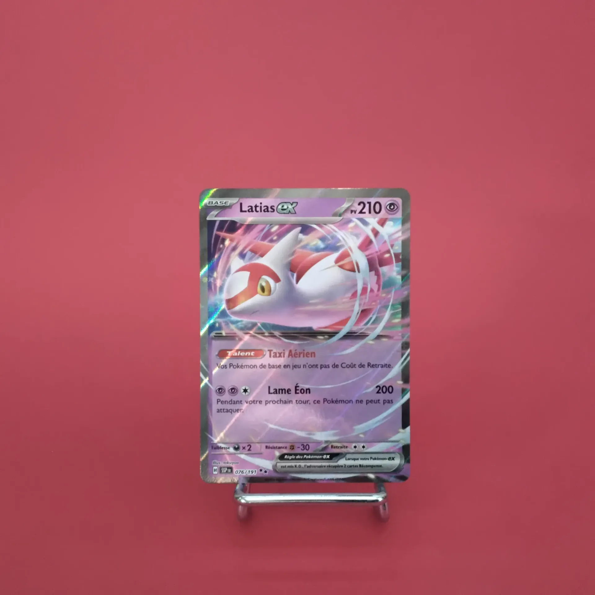 Carte Pokemon Latias EX 076/191 - EV08 - Etincelles Déferlantes - État Near Mint (FR)