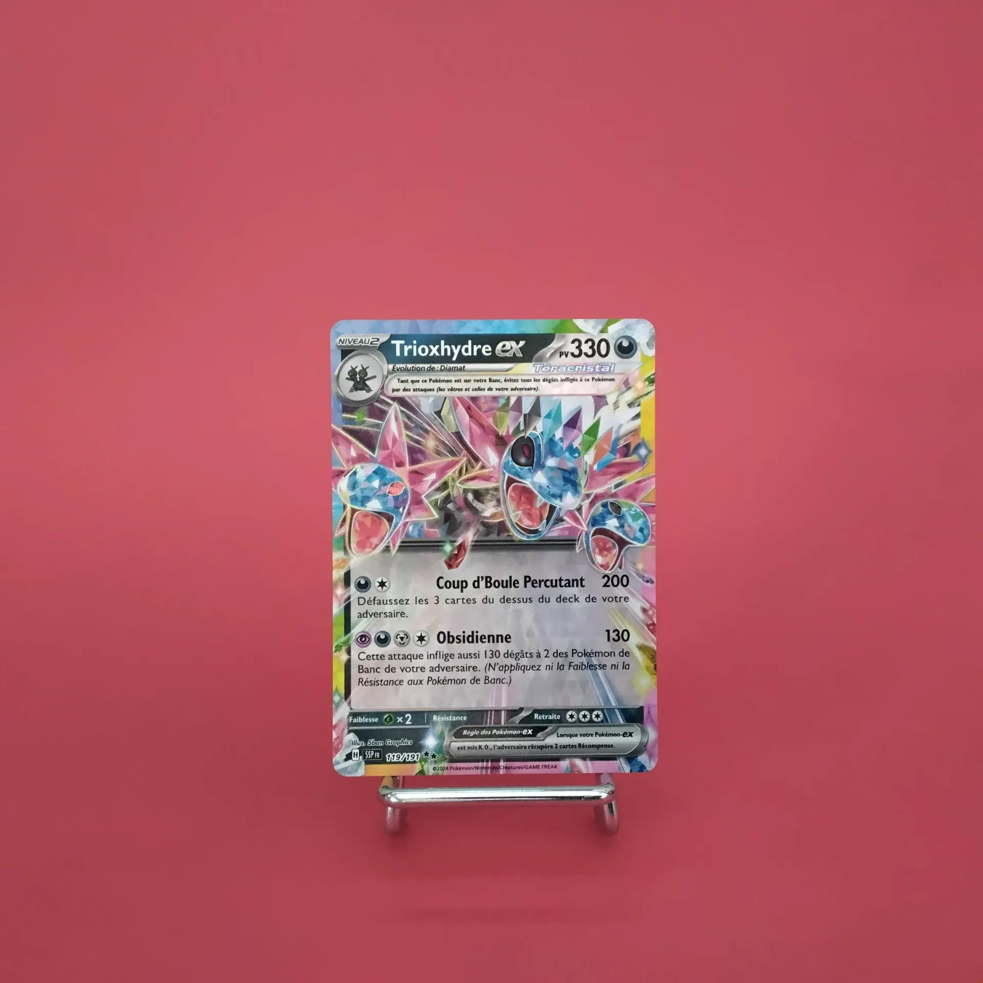 Carte Pokemon Trioxhydre EX 119/191 - EV08 - Etincelles Déferlantes - État Near Mint (FR)