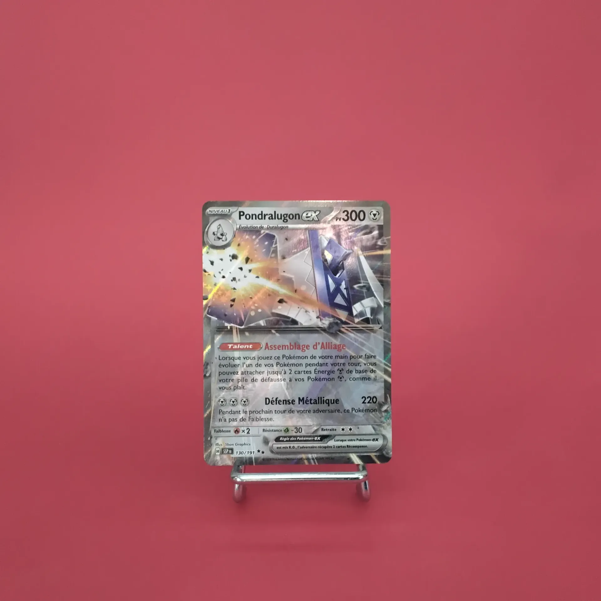 Carte Pokemon Pondralugon EX 130/191 - EV08 - Etincelles Déferlantes - État Near Mint (FR)