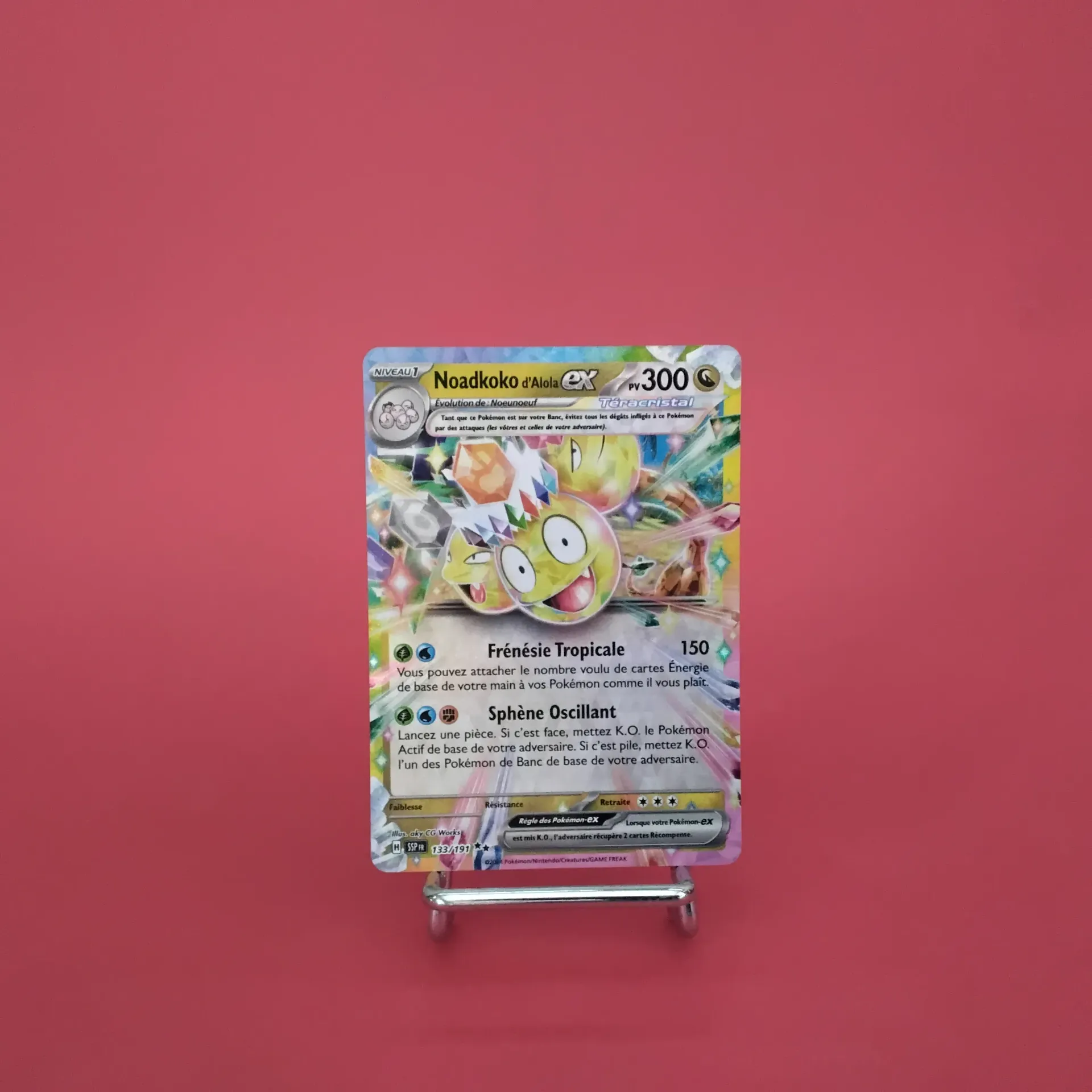 Carte Pokemon Noadkoko EX 133/191 - EV08 - Etincelles Déferlantes - État Near Mint (FR)
