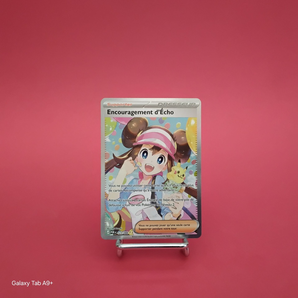 Carte Pokemon Encouragement d'Écho 123/088 -ME03 - Equilibre Parfait - Alternative Art (Secret) - Etat Near Mint (FR)