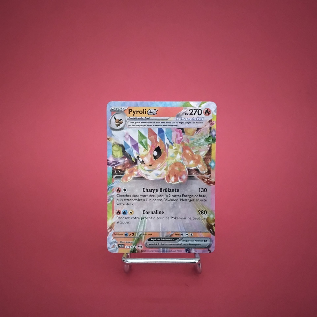 Carte Pokemon Pyroli EX 014/131 - EV08.5 - Evolutions Prismatiques - État Near Mint (FR)