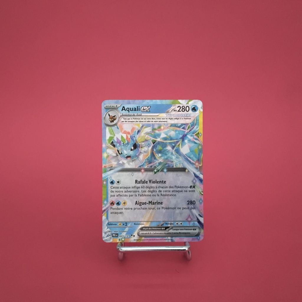 Carte Pokemon Aquali EX 023/131 - EV08.5 - Evolutions Prismatiques - État Near Mint (FR)