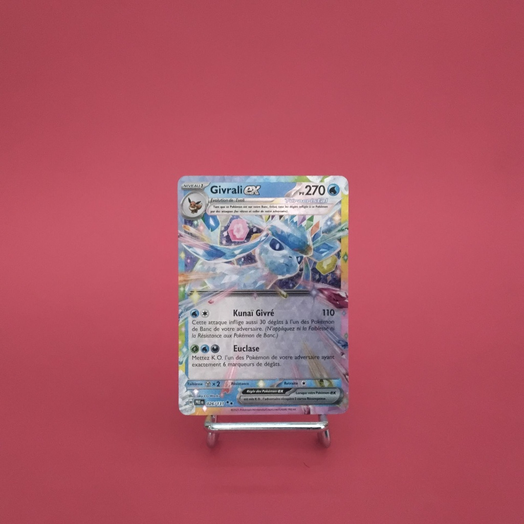 Carte Pokemon Givrali EX 026/131 - EV08.5 - Evolutions Prismatiques - État Near Mint (FR)