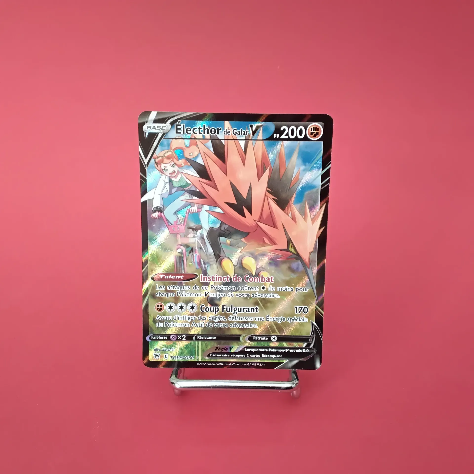 Cartes Pokemon, Electhor de Galar V Tg19/Tg30 EB10 Astres Radieux Alternative Art (Secret) - État Near Mint (FR)