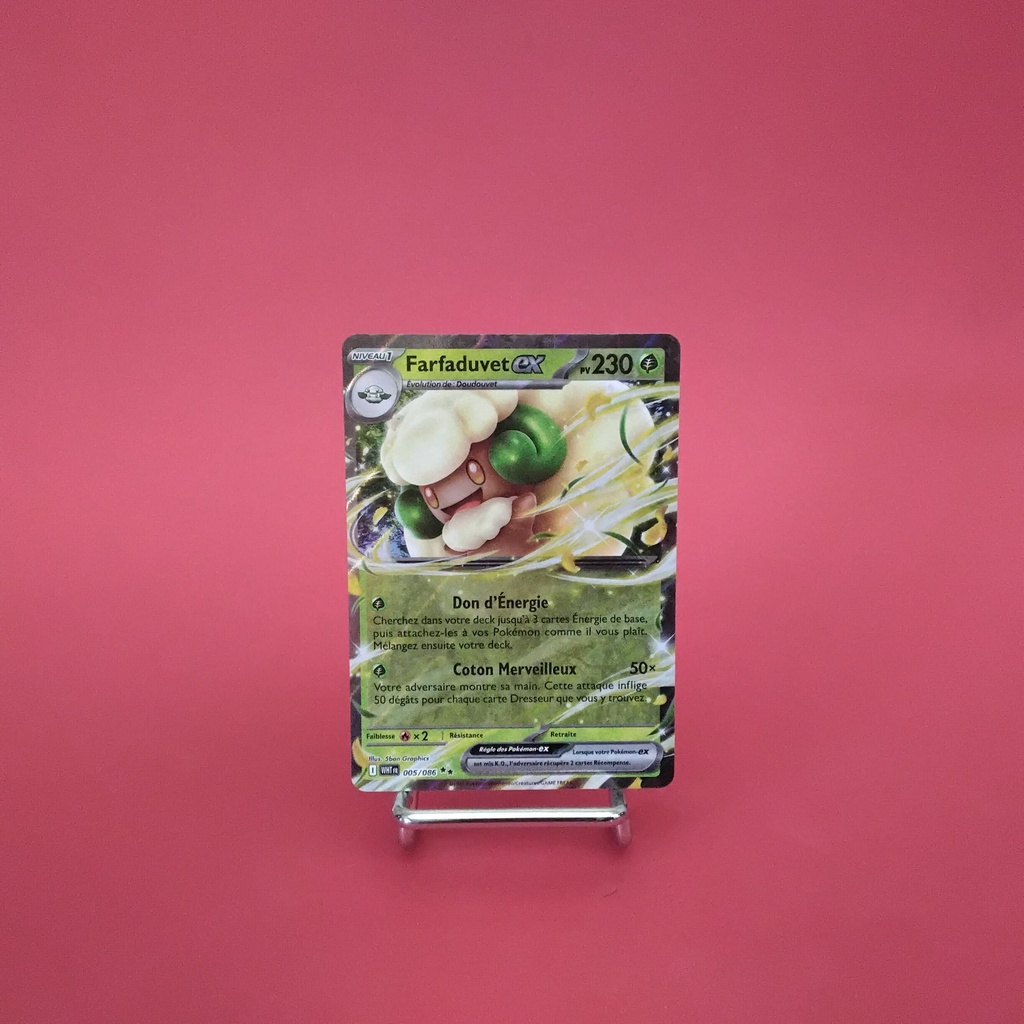 Carte Pokemon Farfaduvet EX 005/086 - EV10.5 - Flamme Blanche - État Near Mint (FR)