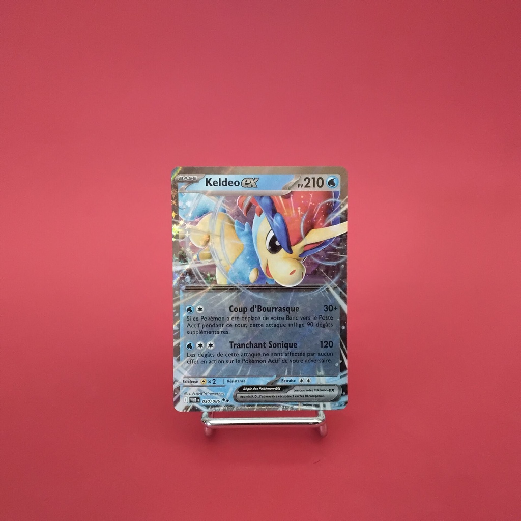 Carte Pokemon Keldeo EX 030/086 - EV10.5 - Flamme Blanche - État Near Mint (FR)