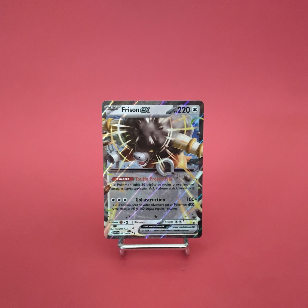 Carte Pokemon Frison EX 077/086 - EV10.5 - Flamme Blanche - État Near Mint (FR)