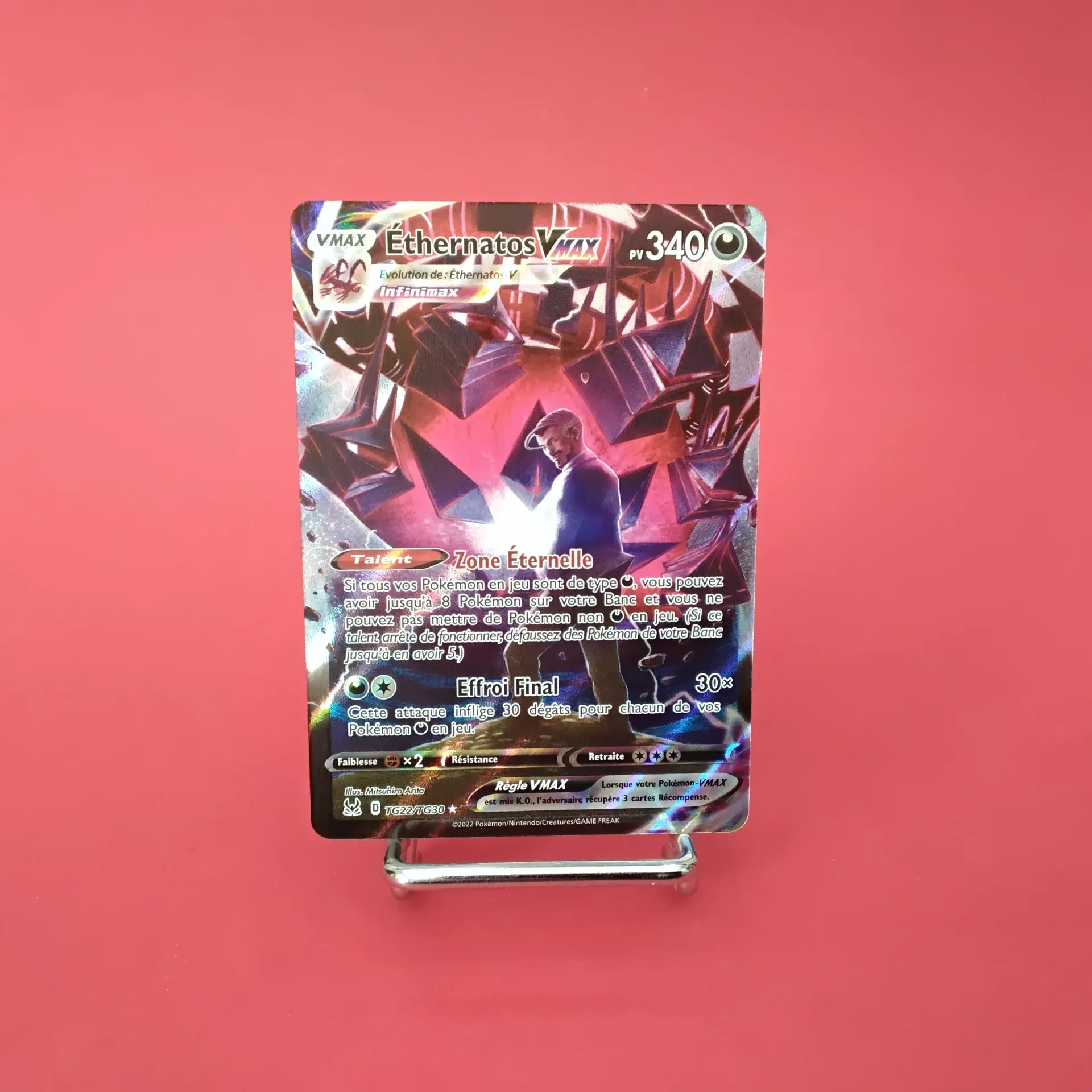 Carte Pokemon, Ethernatos V MAX  Tg22/Tg30 EB11 origines perdues- Alternative Art (Secret) - État Near Mint (FR)