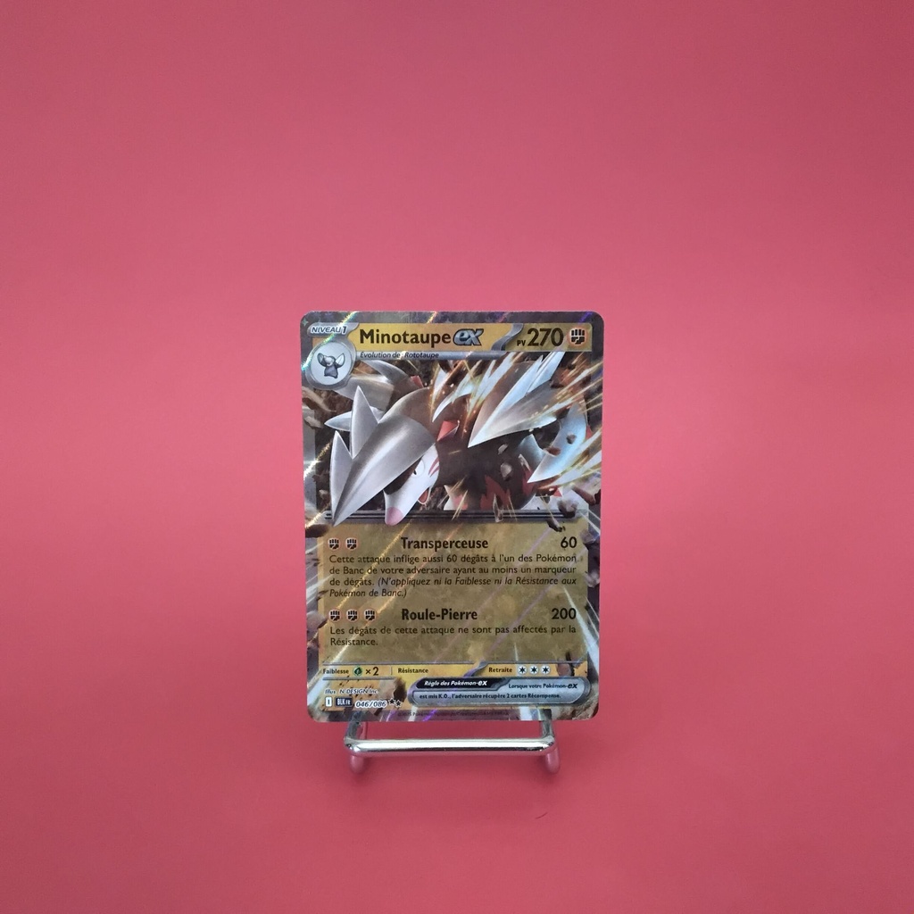 Carte Pokemon Minotaupe EX 046/086 - EV10.5 - Foudre Noire - État Near Mint (FR)