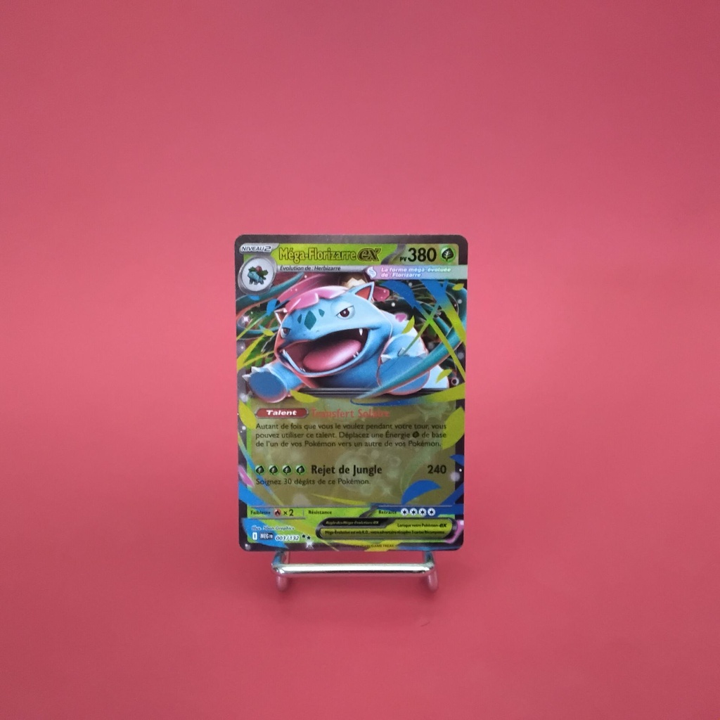 Carte Pokemon Méga-Florizarre EX 003/132 - ME 01- Méga-Evolution - État Near Mint (FR)