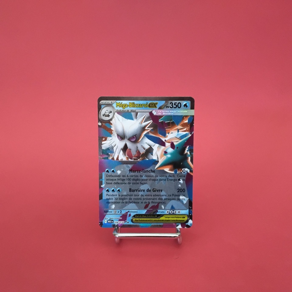 Carte Pokemon Méga-Blizzaroi EX 036/132 - ME 01- Méga-Evolution - État Near Mint (FR)