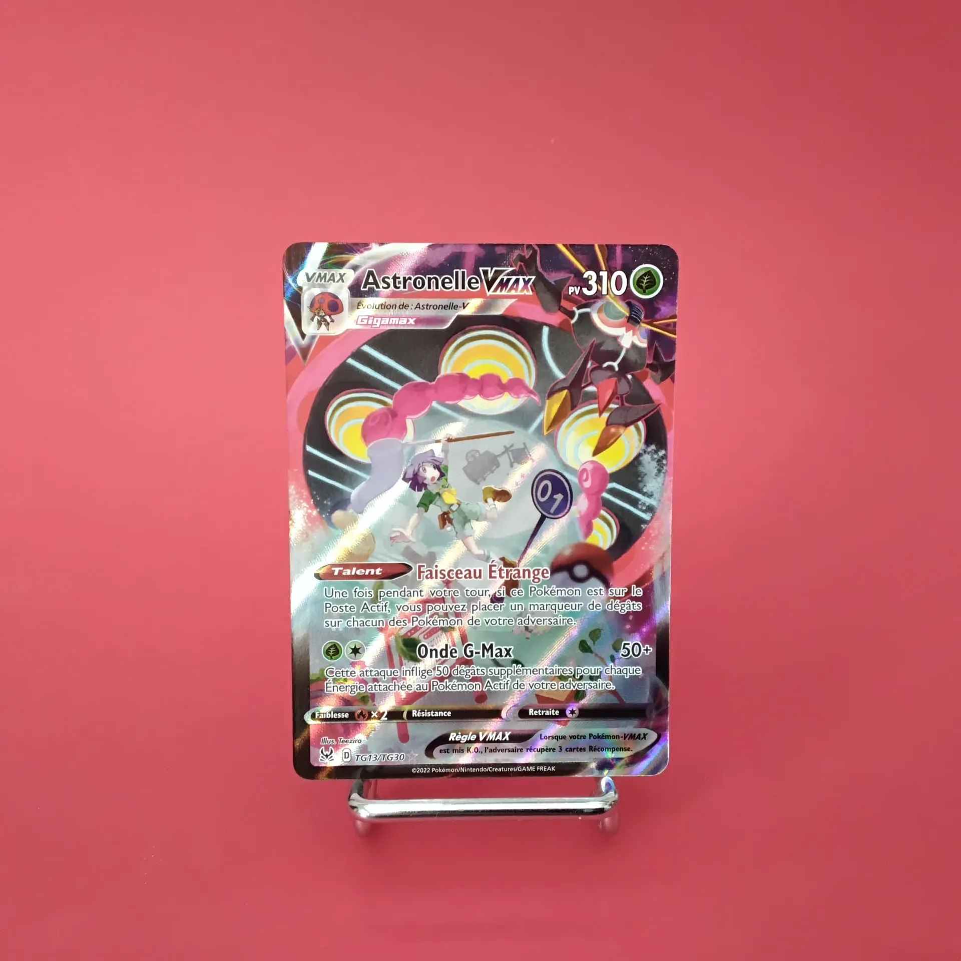 Carte Pokemon, Astronelle V MAX  Tg13/Tg30 EB11 origines perdues- Alternative Art (Secret) - État Near Mint (FR)