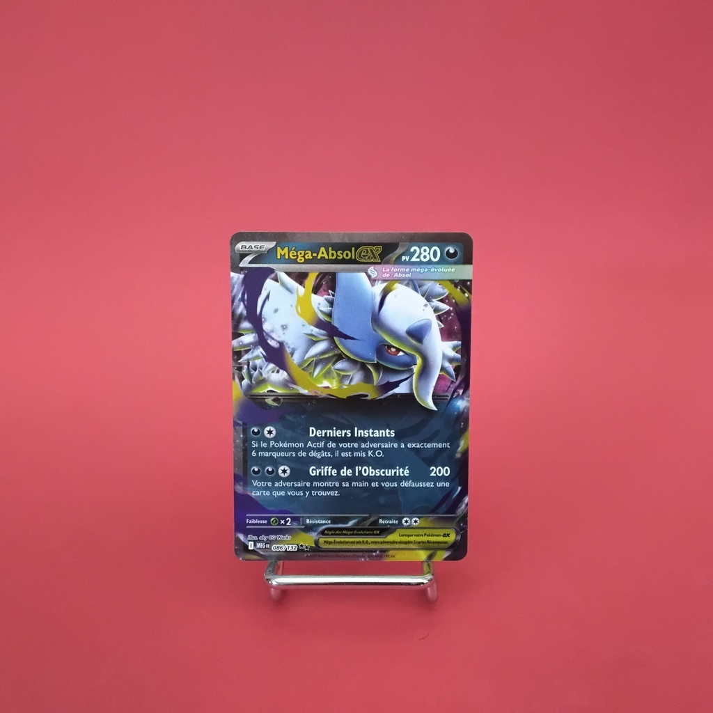 Carte Pokemon Méga-Absol EX 086/132 - ME 01- Méga-Evolution - État Near Mint (FR)