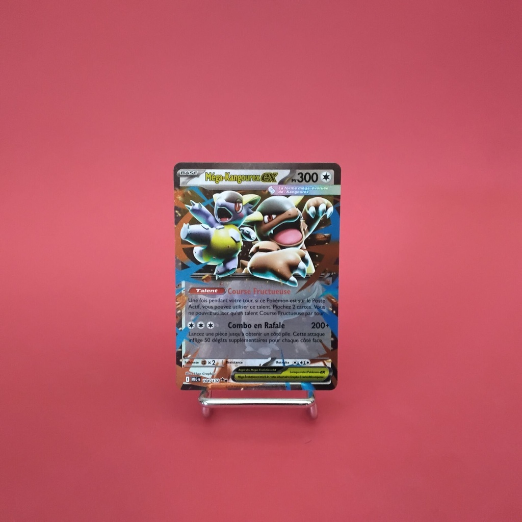 Carte Pokemon Méga-Kangourex EX 104/132 - ME 01- Méga-Evolution - État Near Mint (FR)