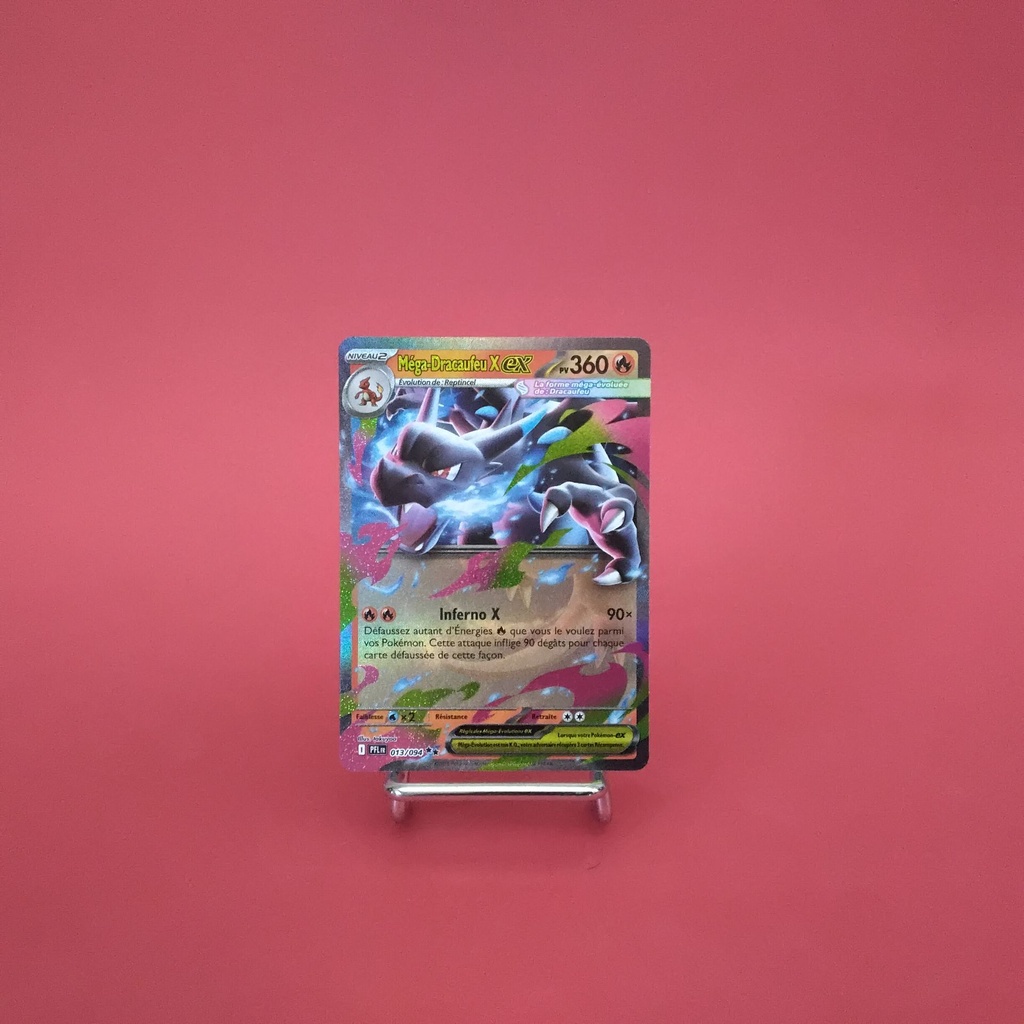 Carte Pokemon Méga-Dracaufeu X  EX 013/094 - ME 02- Flammes Fantasmagoriques - État Near Mint- (FR)