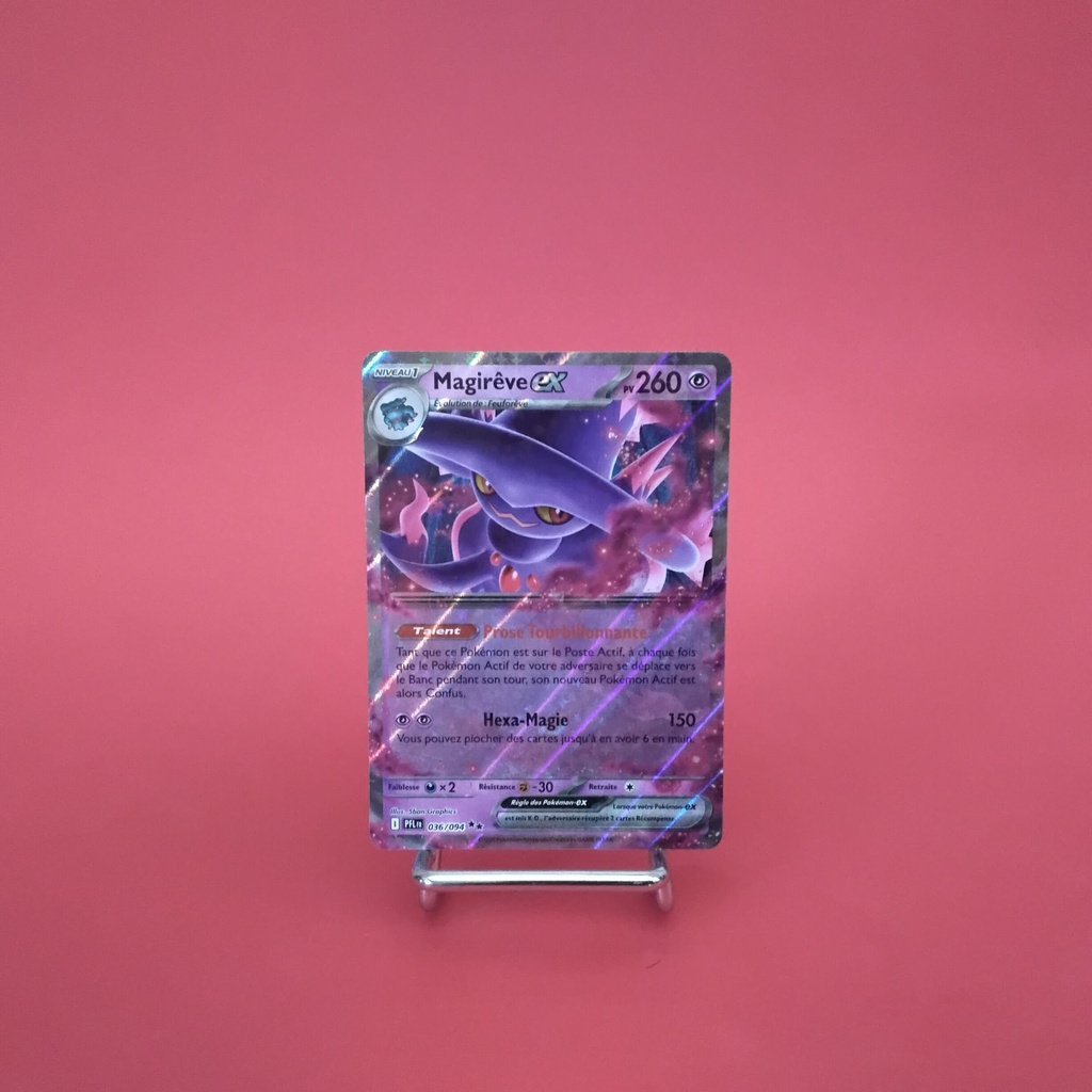 Carte Pokemon Magirêve EX 036/094 - ME 02- Flammes Fantasmagoriques - État Near Mint- (FR)