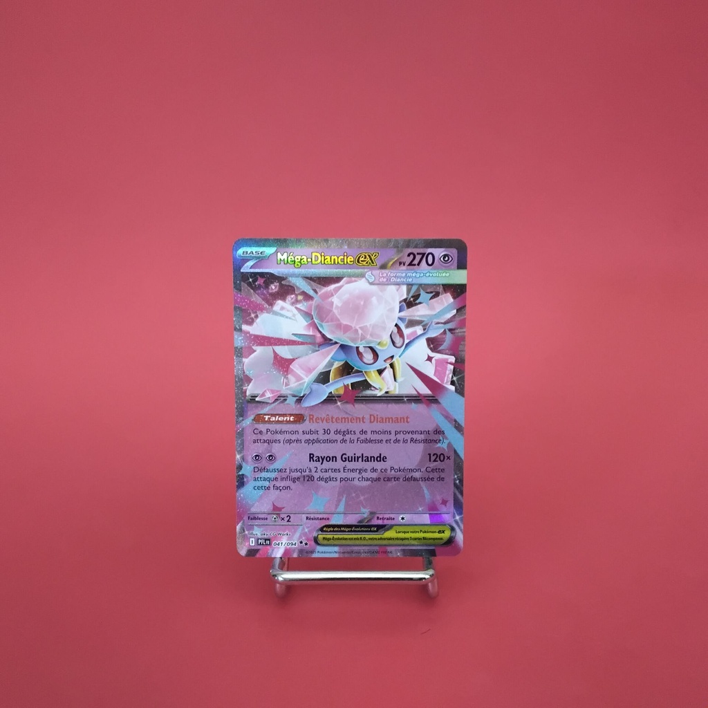 Carte Pokemon Méga-Diancie EX 041/094 - ME 02- Flammes Fantasmagoriques - État Near Mint- (FR)