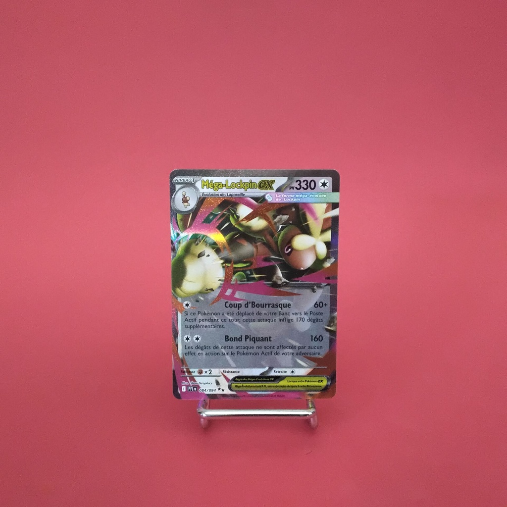 Carte Pokemon Méga-Lockpin EX 084/094 - ME 02- Flammes Fantasmagoriques - État Near Mint- (FR)
