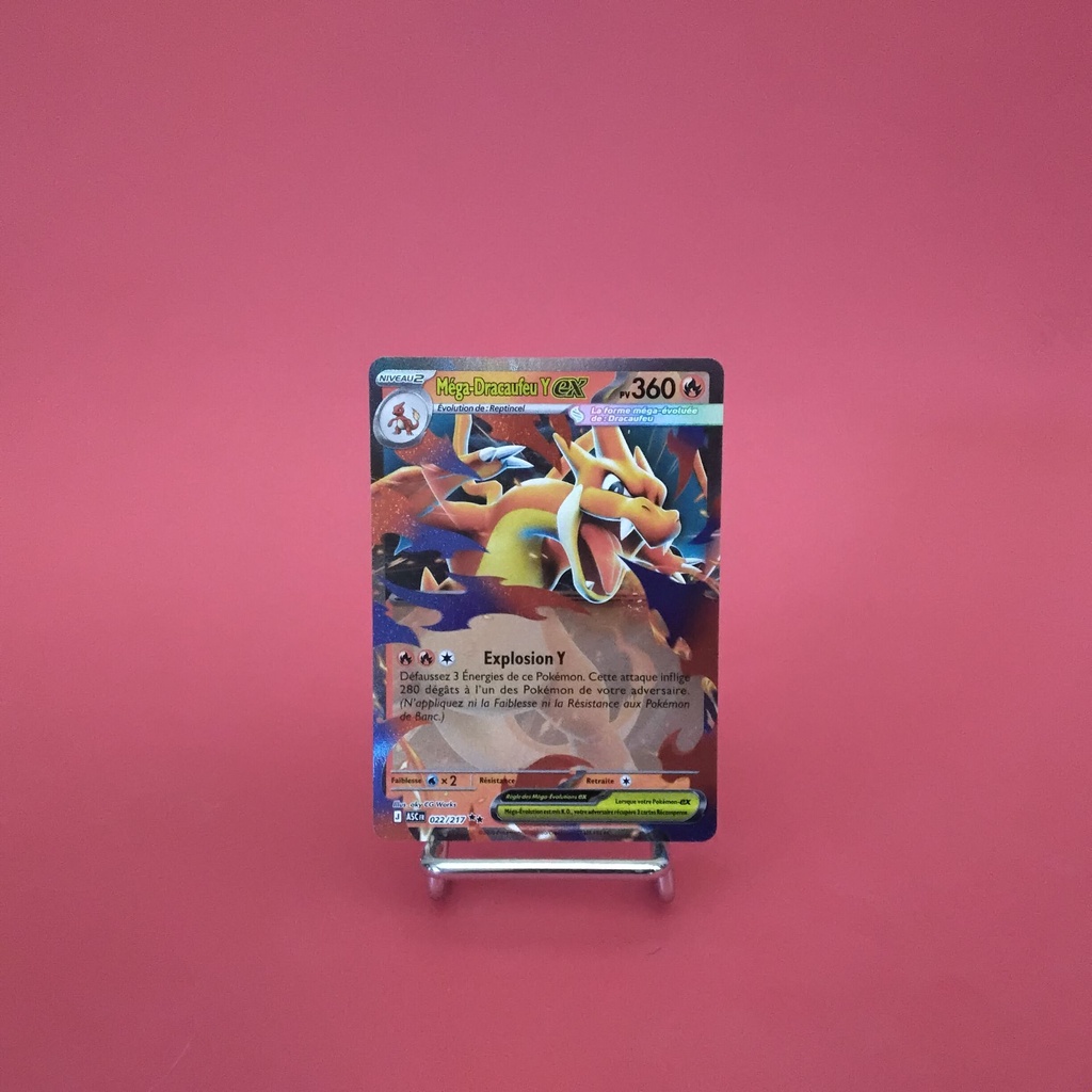Carte Pokemon Méga-Dracaufeu Y  EX  022/217 - ME 02.5- Héros Transcendants - État Near Mint- (FR)