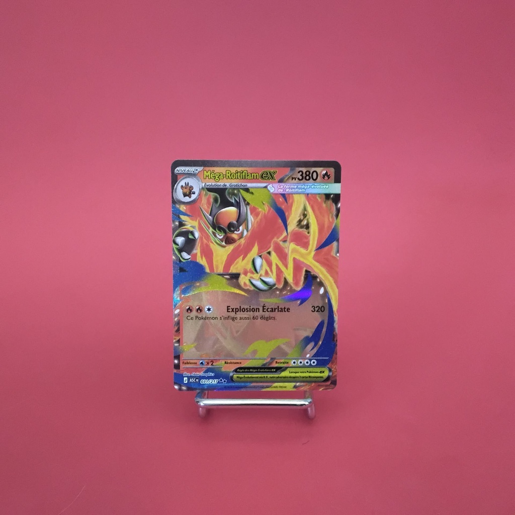 Carte Pokemon Méga-Roitiflam EX 031/217 - ME 02.5- Héros Transcendants - État Near Mint- (FR)