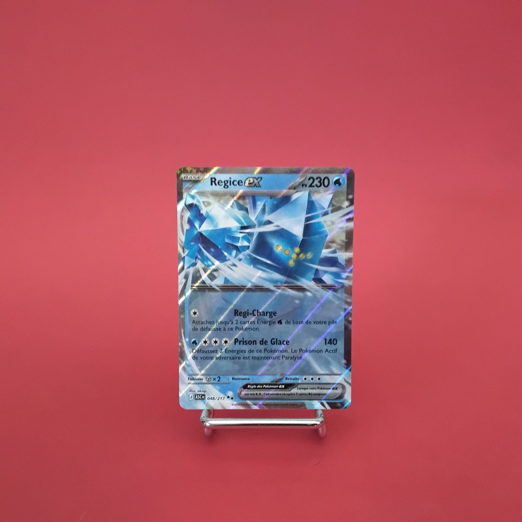 Carte Pokemon Regice EX 048/217 - ME 02.5- Héros Transcendants - État Near Mint- (FR)