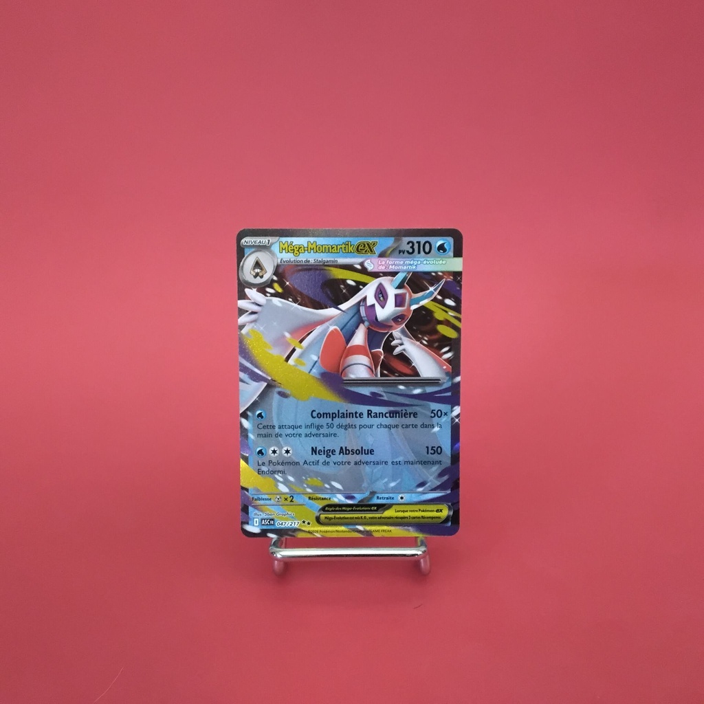 Carte Pokemon Méga-Momartik EX 047/217 - ME 02.5- Héros Transcendants - État Near Mint- (FR)