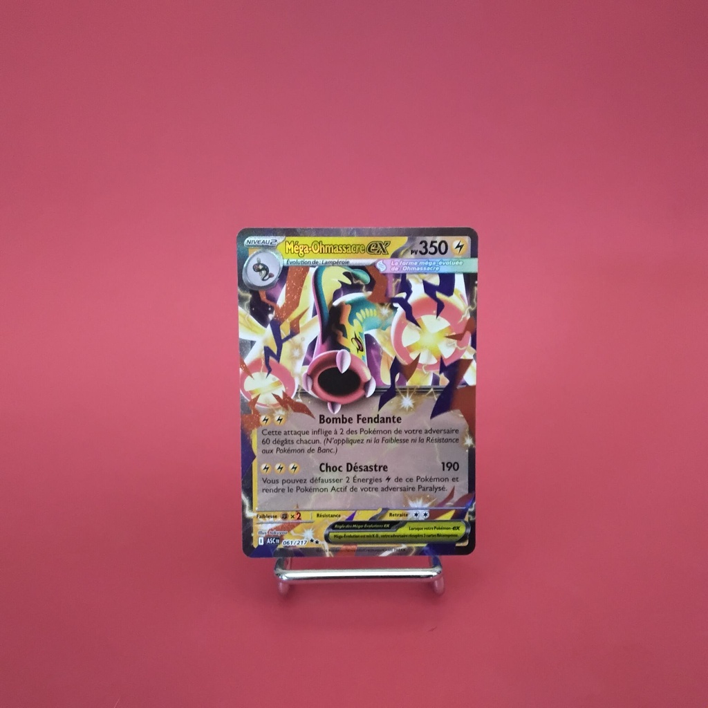 Carte Pokemon Méga-Ohmassacre EX 061/217 - ME 02.5- Héros Transcendants - État Near Mint- (FR)