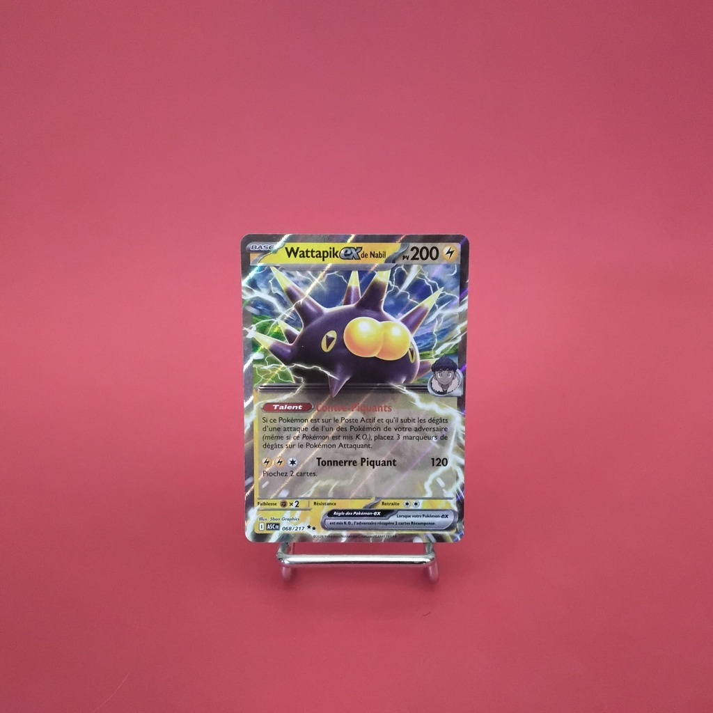 Carte Pokemon Wattapik EX de Nabil 068/217 - ME 02.5- Héros Transcendants - État Near Mint- (FR)