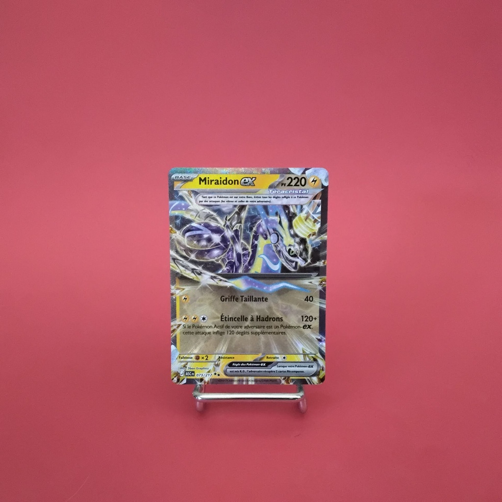 Carte Pokemon Miraidon EX  073/217 - ME 02.5- Héros Transcendants - État Near Mint- (FR)