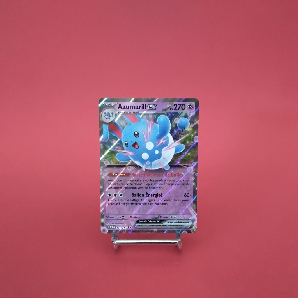 Carte Pokemon Azumarill EX 084/217 - ME 02.5- Héros Transcendants - État Near Mint- (FR)