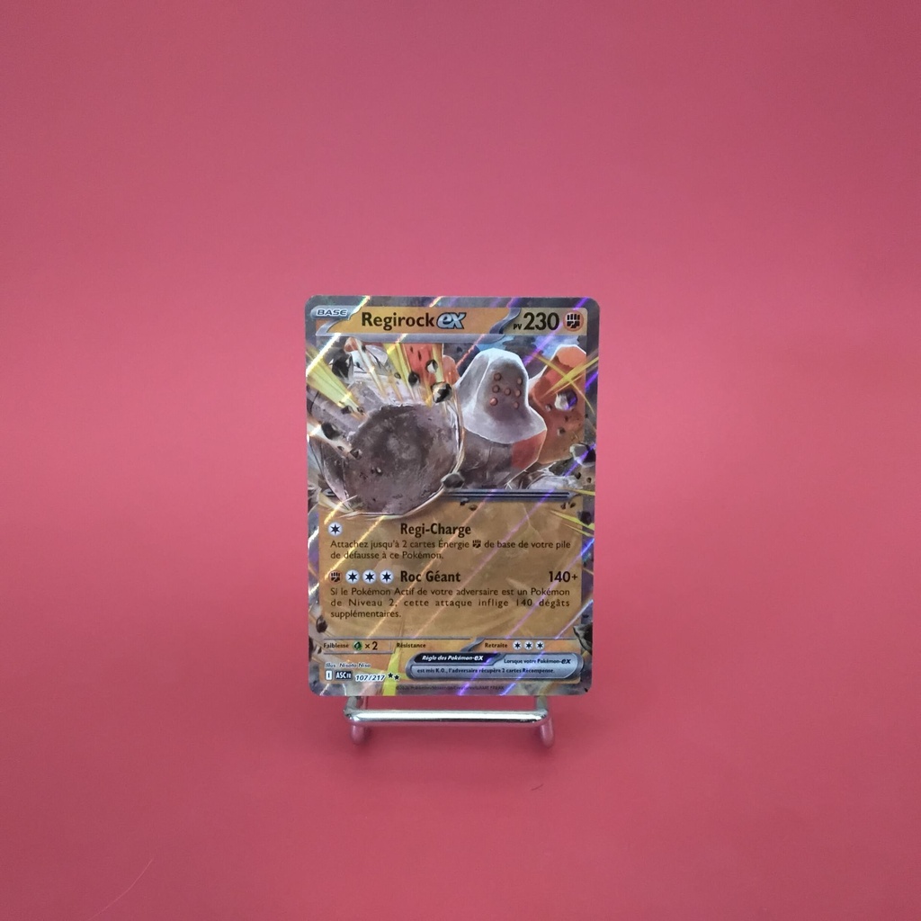 Carte Pokemon Regirock EX 107/217 - ME 02.5- Héros Transcendants - État Near Mint- (FR)