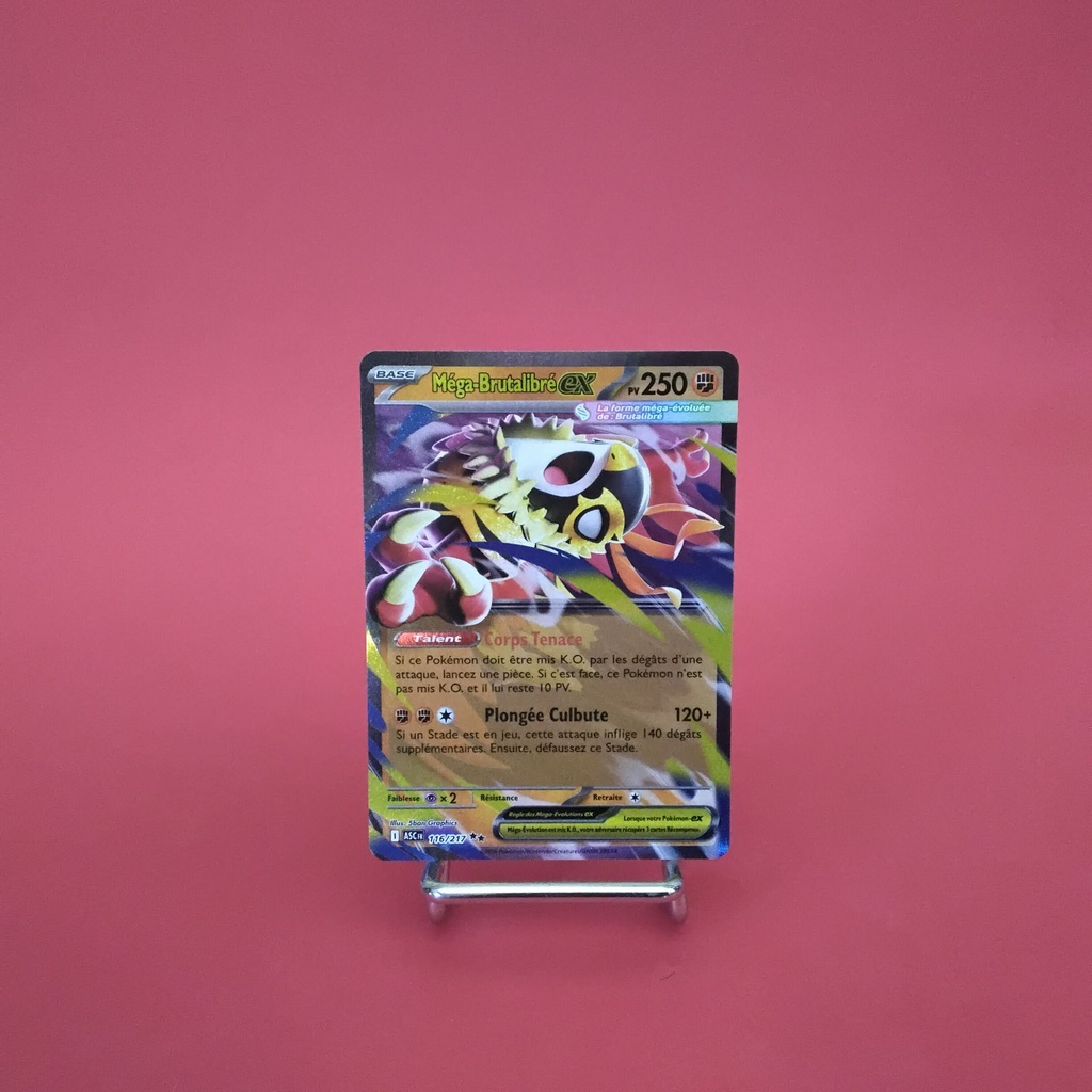 Carte Pokemon  Méga-Brutalibré EX 116/217 - ME 02.5- Héros Transcendants - État Near Mint- (FR)