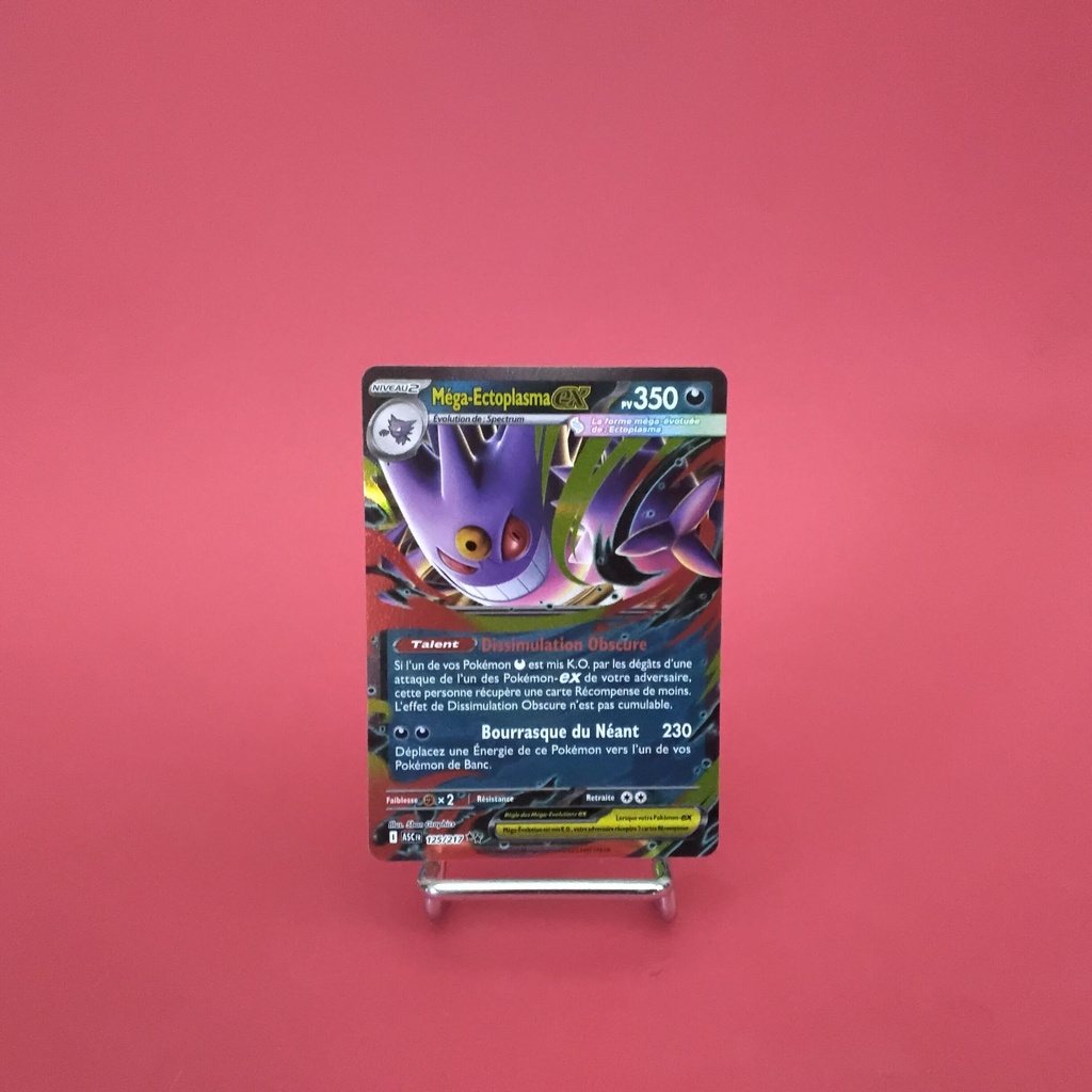 Carte Pokemon  Méga-Ectoplasma EX 125/217 - ME 02.5- Héros Transcendants - État Near Mint- (FR)
