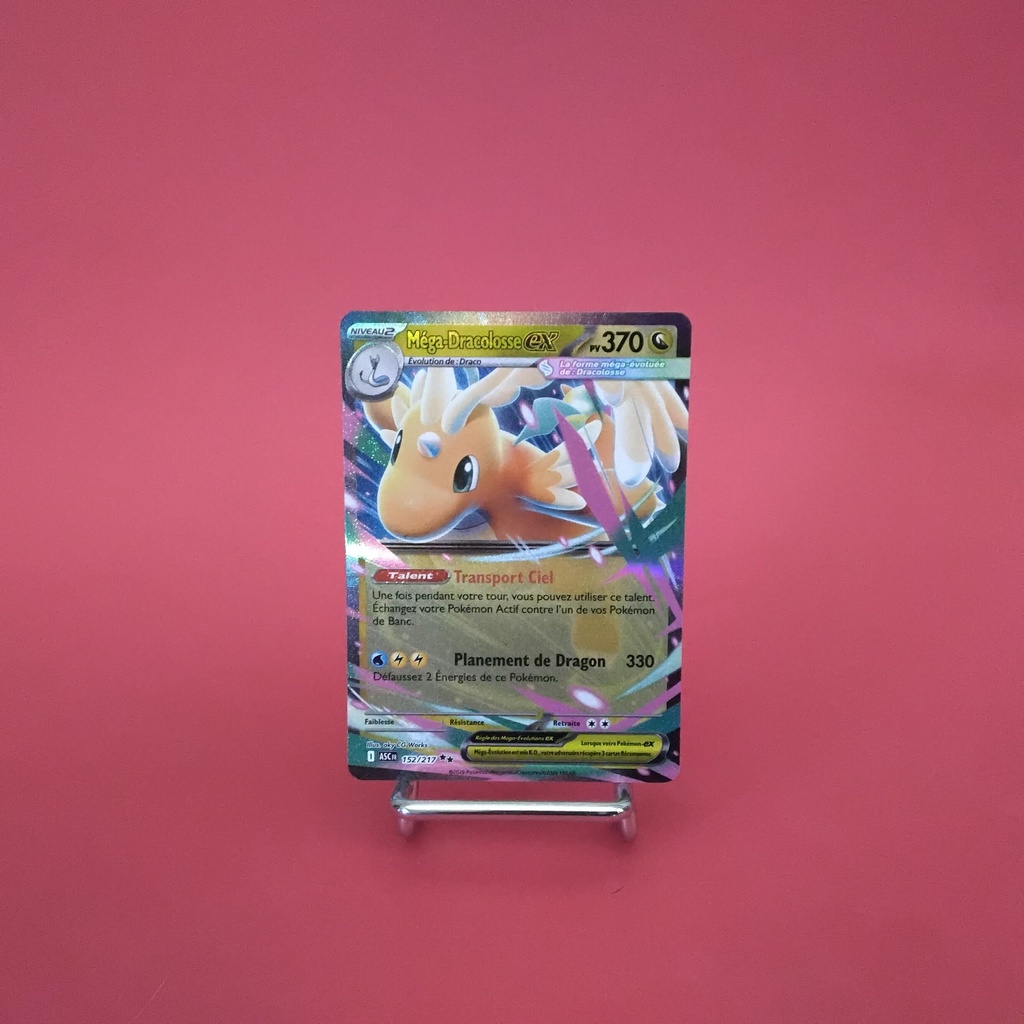 Carte Pokemon Méga-Dracolosse EX 152/217 - ME 02.5- Héros Transcendants - État Near Mint- (FR)