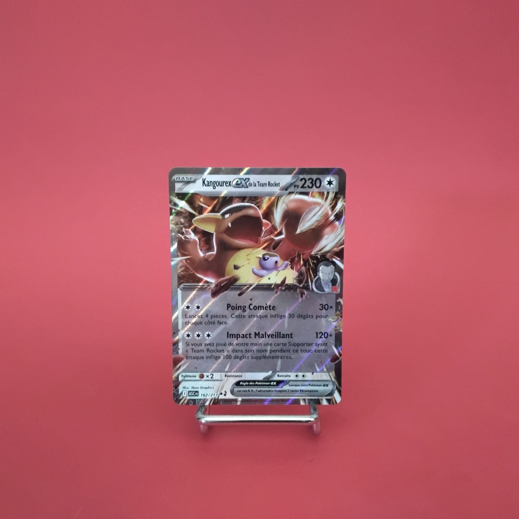 Carte Pokemon Kangourex EX de la Team Rocket 162/217 - ME 02.5- Héros Transcendants - État Near Mint- (FR)