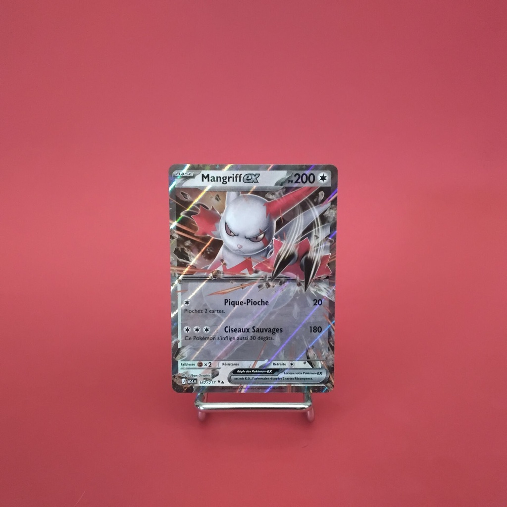 Carte Pokemon Mangriff EX 167/217 - ME 02.5- Héros Transcendants - État Near Mint- (FR)