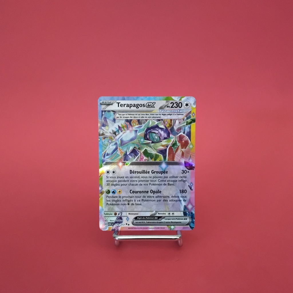 Carte Pokemon Terapagos EX 179/217 - ME 02.5- Héros Transcendants - État Near Mint- (FR)