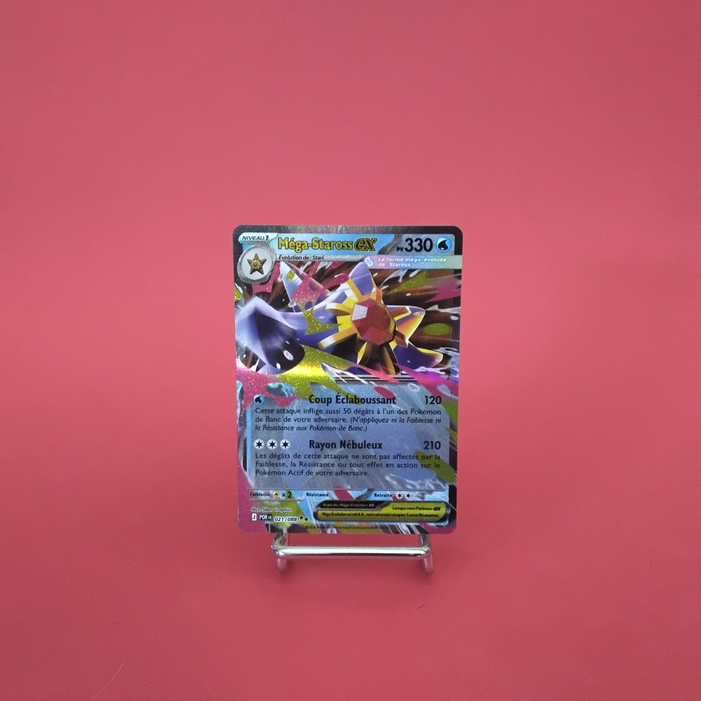 Carte Pokemon Méga-Staross EX 021/088 - ME 03- Équilibre Parfait - État Near Mint- (FR)