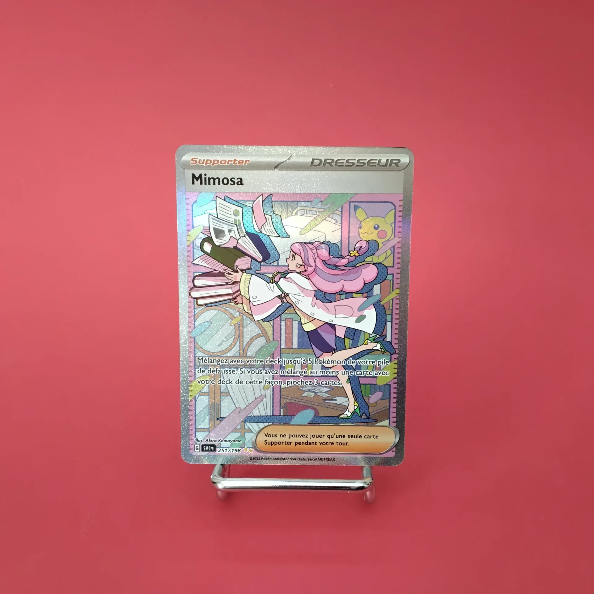 Carte Pokemon Mimosa 251/198 EV01 Ecarlate et Violet - Alternative Art (Secret) - État Near Mint (FR)