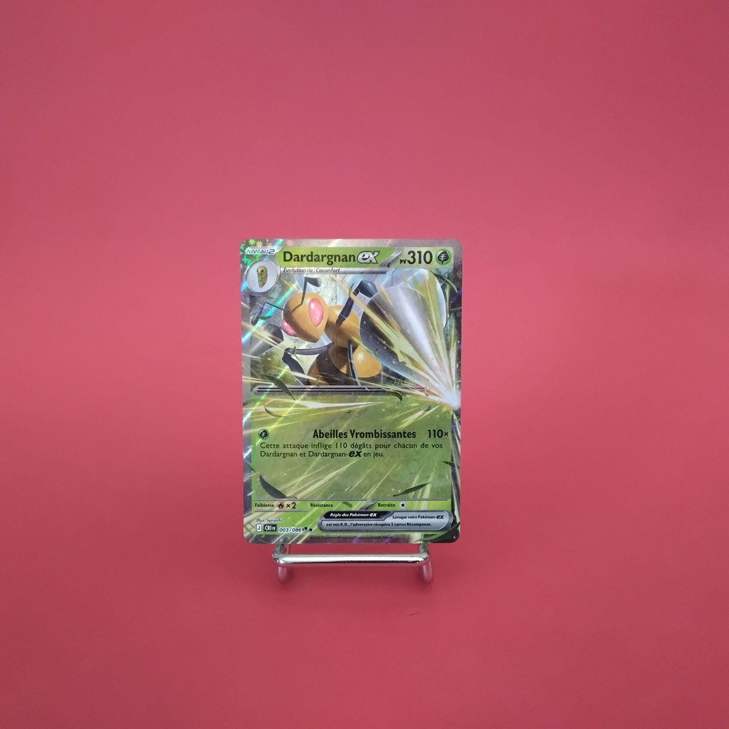 Carte Pokemon Dardagnan EX 003/086 - ME 04- Chaos Ascendant - État Near Mint- (FR)