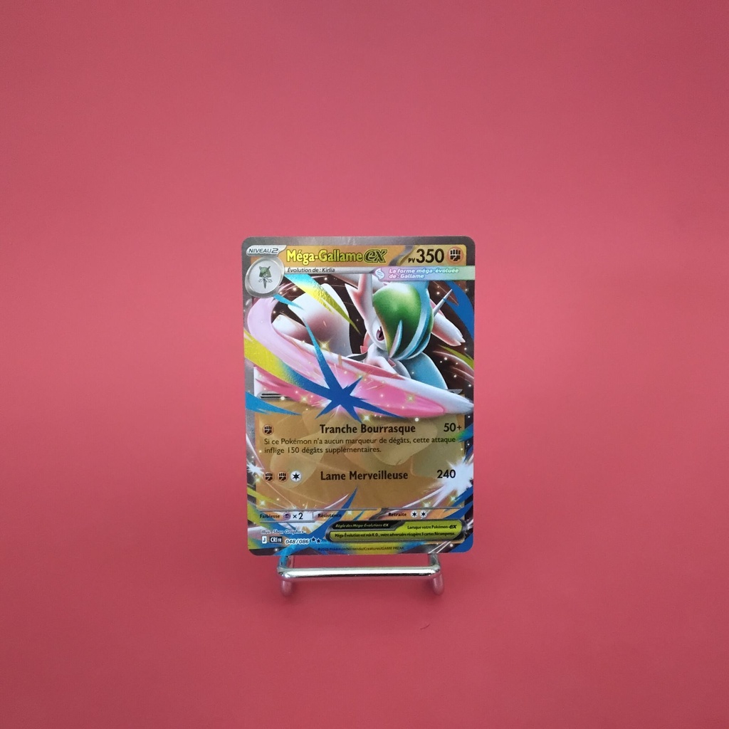 Carte Pokemon Méga-Gallame EX 048/086 - ME 04- Chaos Ascendant - État Near Mint- (FR)