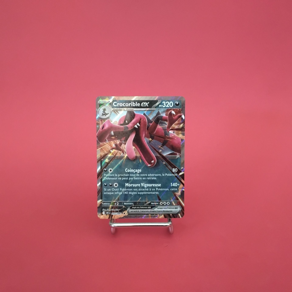 Carte Pokemon Crocorible EX 055/086 - ME 04- Chaos Ascendant - État Near Mint- (FR)