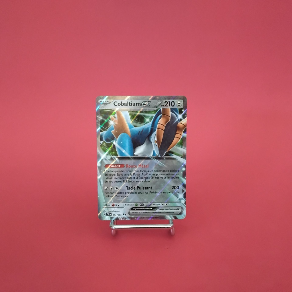 Carte Pokemon Cobaltium EX 064/086 - ME 04- Chaos Ascendant - État Near Mint- (FR)